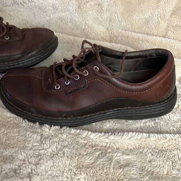 MERRELL SOJOURN REDWOOD MENS LEATHER SZ 9 GORPCORE WORKWEAR CASUAL OXFORD - Picture 6 of 9